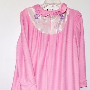 Vintage Anne Leslie Pink Long Robe
